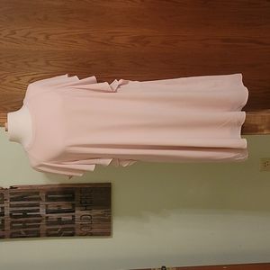 Blush Pink butterfly sleeve dress